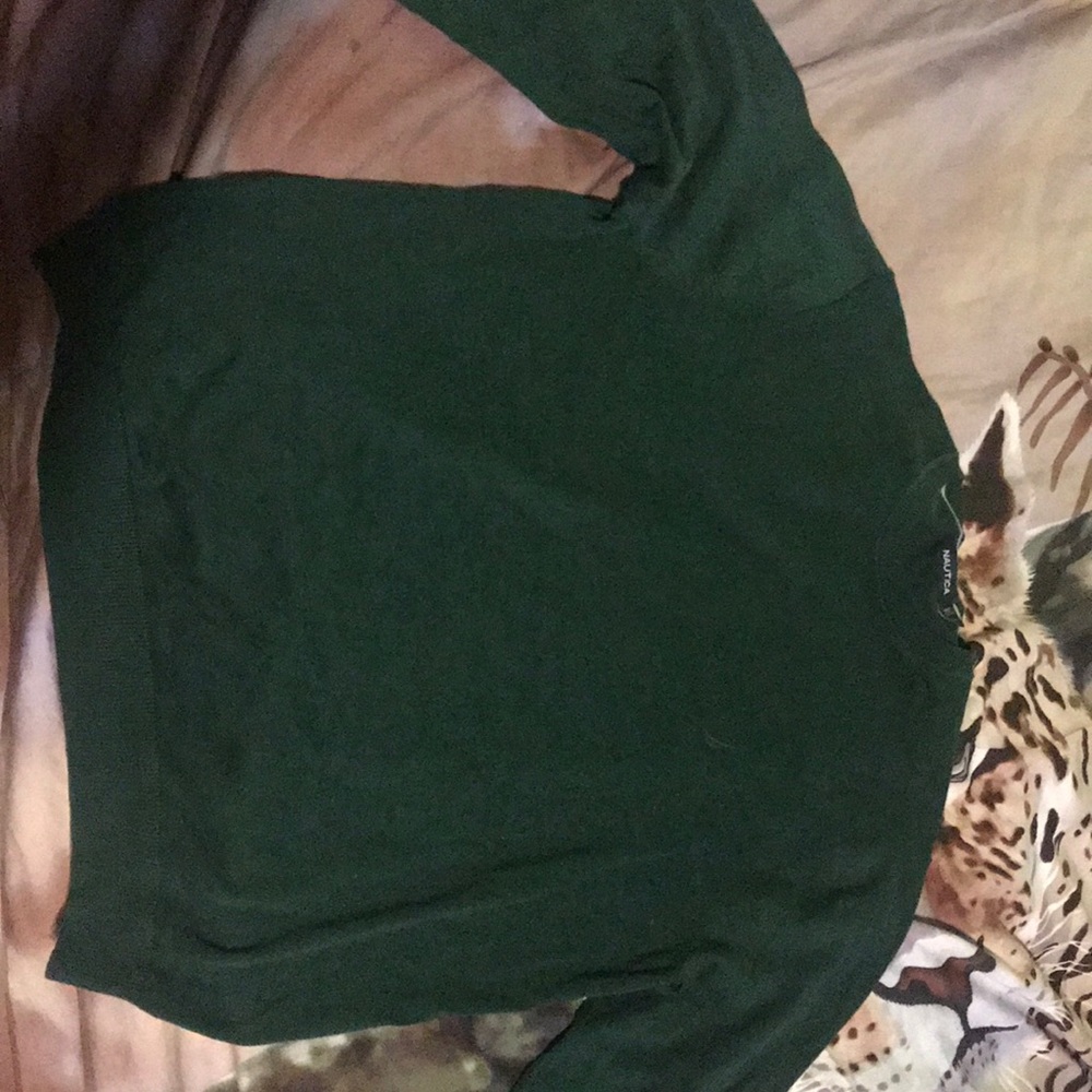 Green nautica sweater